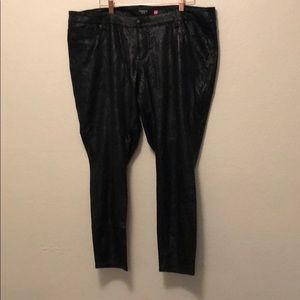 Black “snakeskin” Torrid pants.
